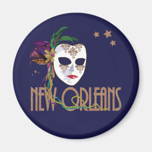 Íman Damask New Orleans Mask Magnet