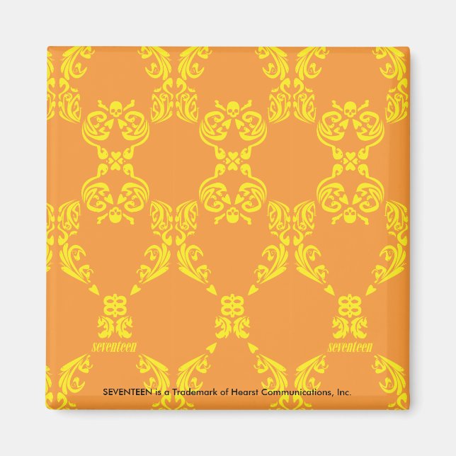 Íman Damask Orange-Yellow (Frente)