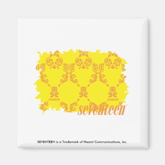 Íman Damask Yellow-Orange 2 (Frente)