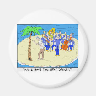 Íman Dança com Palmeiras Camisetas Engraçadas Present