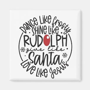 Íman Dança como Frosty Brilhe como Rudolph Natal