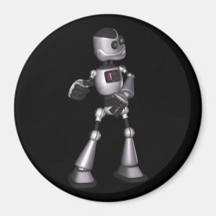 Íman dança de intervalo mínimo da cara do robô da