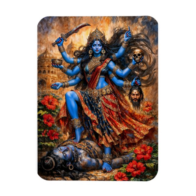 Íman Dança de Kali sobre Shiva (Vertical)