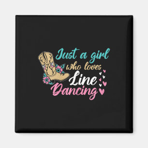 Íman Dança de Linha Ocidental Apenas Uma Menina Que Ama