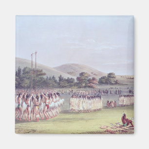 Íman Dança do Bola-Jogo do Choctaw, 1834-35