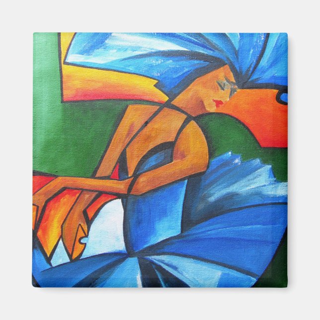 Íman Dança em azul 2008 (Frente)