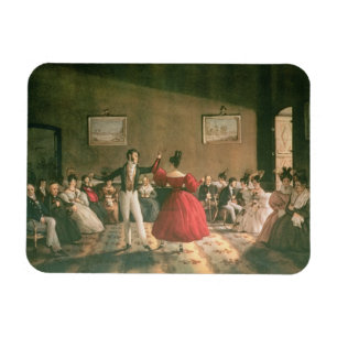 Íman Dança em um Salão em Buenos Aires, c.1831 (c/c em
