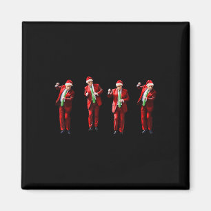 Íman Dança Engraçada Trump Papai Noel Natal Xmas Pijama