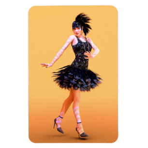 Íman Dança Flapper Vintage