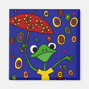 Íman Dança gloriosa do sapo dos CB na chuva