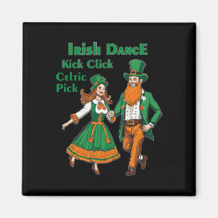 Íman Dança Irlandesa Kick Click Dança Dia de São Patríc