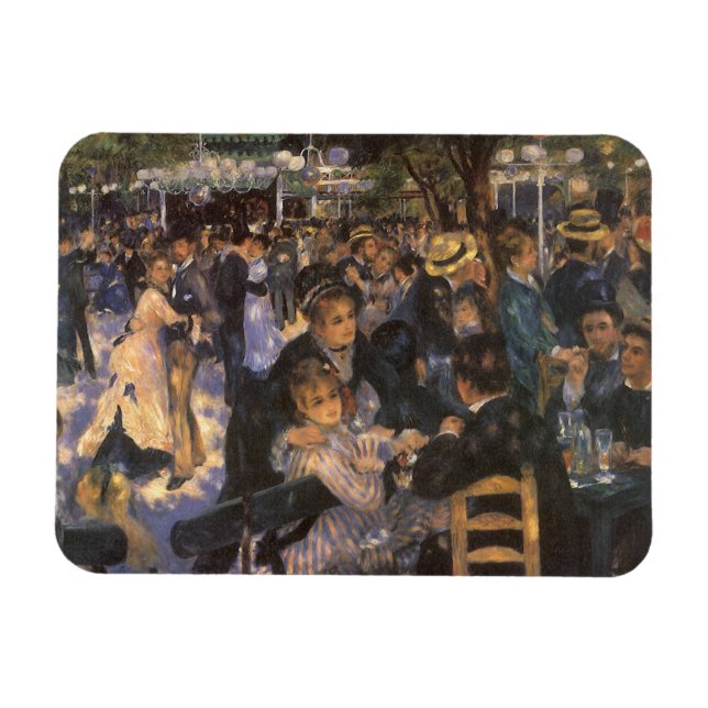 Íman Dança no Le Moulin de la Galette por Pierre Renoir (Horizontal)