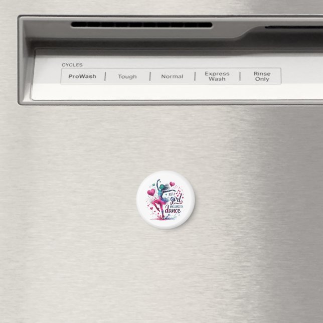 Íman Dança Retrô Apenas Uma Garota Que Ama Dançar (In Situ (Dishwasher))