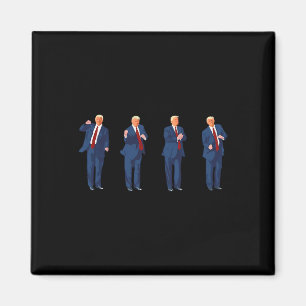 Íman Dança Trump Engraçado Pró Trump 2024 Vote Trump Pr