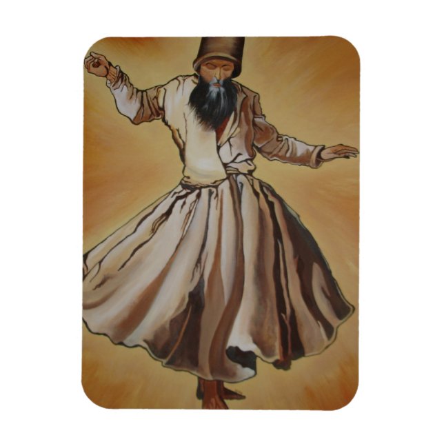 Íman Dançando Dervish Ottoman Dynastia Art (Vertical)