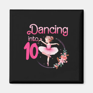 Íman Dançando em 10 Ballerina 10ª Bola de Festa de aniv