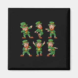 Íman Dançando Leprechauns Diversão Boys Garota Dia de S