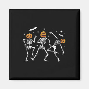 Íman Dançando Skeleton Pumpkin Halloween