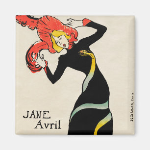 Íman Dançarina Art Nouveau Jane Avril por Toulouse Laut