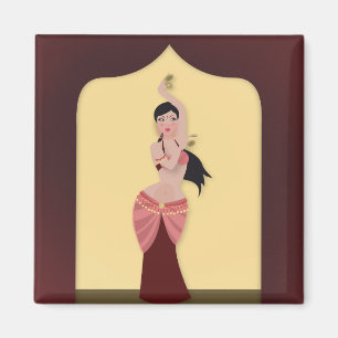 Íman Dançarina de Belly Dancer do Oriente Médio