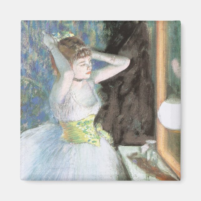 Íman Dançarina no seu camarim de Edgar Degas (Frente)