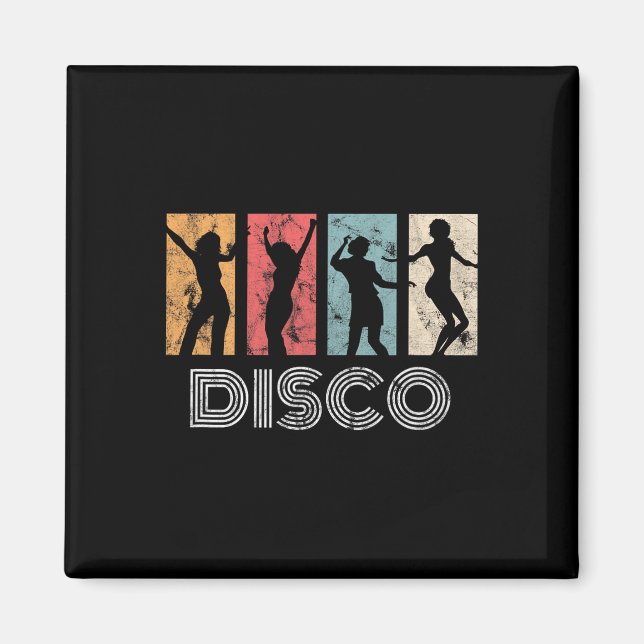 Íman Dançarino de dança de festa da Retro Disco 70s e 8 (Frente)