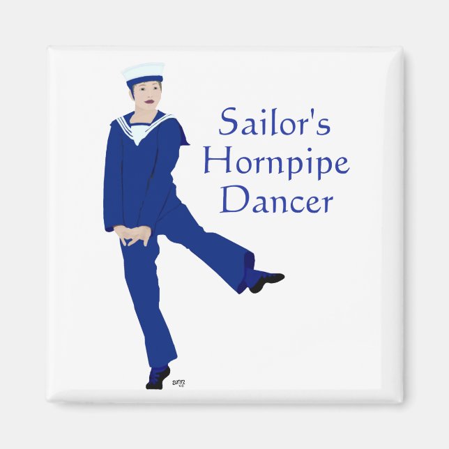 Íman Dançarino de Hornpipe de Marinheiro (Frente)