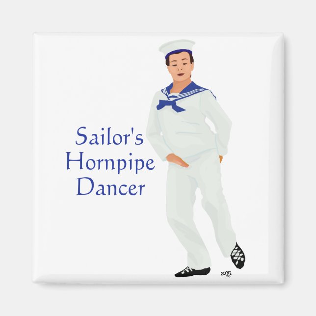 Íman Dançarino de Hornpipe de Marinheiro (Frente)