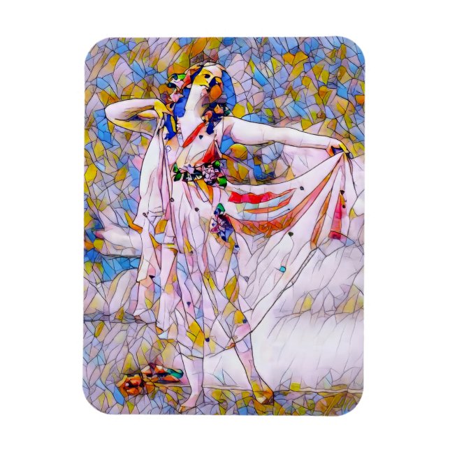 Íman Dançarino de Vidro Arrumado (Vertical)