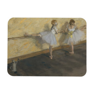 Íman Dançarinos de Edgar Degas   que praticam na barra