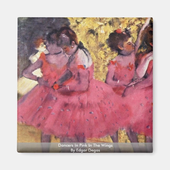 Íman Dançarinos De Rosa Nas Asas De Edgar Degas (Frente)
