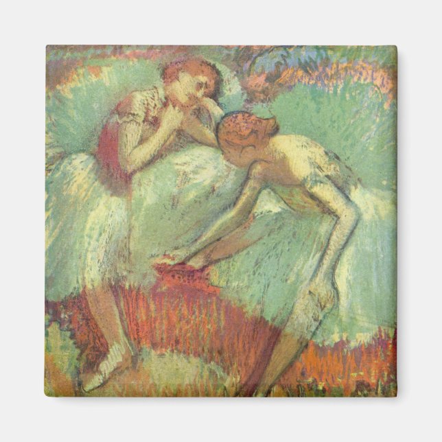 Íman Dançarinos em Verde por Edgar Degas, Balé de Vinta (Frente)