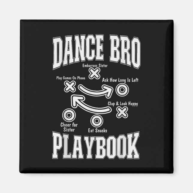 Íman Dance Brother Playbook Comp Engraçado Dançando Org (Frente)