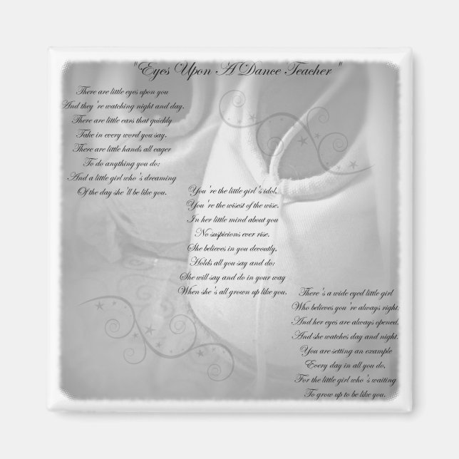 Íman Dance Teacher Poem (Frente)