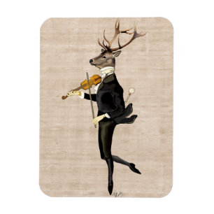 Íman Dancing Deer with Violin 2