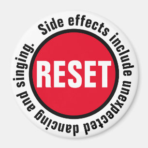 Íman Dancing Pressione o botão Reset (Redefinir)