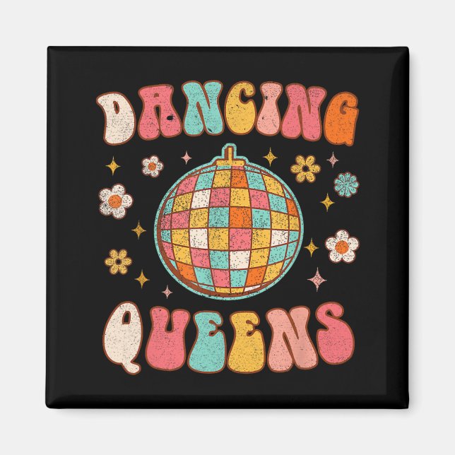 Íman Dancing Queen Noivas Retrô Disco dos Anos 70 (Frente)