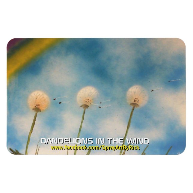 Íman Dandélio no Vento (Horizontal)