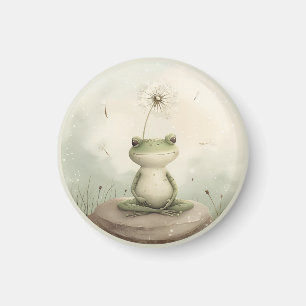 Íman dandelion de meditação de sapos