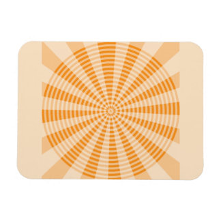 Íman Dandelion, Espiral Laranja, Arte Abstrata Boho