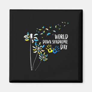 Íman Dandelion Meias World Down Syndrome Sensibilização