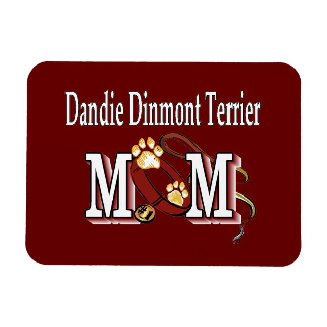 Íman Dandie Dinmont Terrier Mãe Gifts (Horizontal)