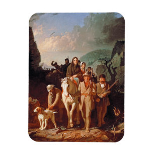 Íman Daniel Boone escoltando colonos 