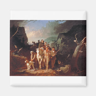 Íman Daniel Boone escoltando colonos 