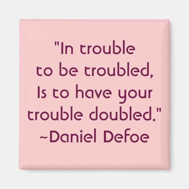 Íman Daniel Defoe Citação Preocupada (Frente)