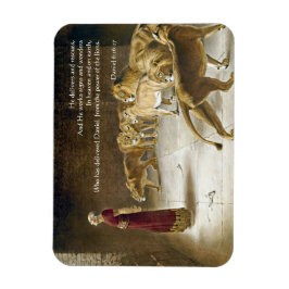 Íman Daniel na Escritura de Arte Bíblia do Leão