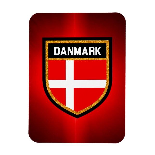 Íman Danmark Flag (Vertical)