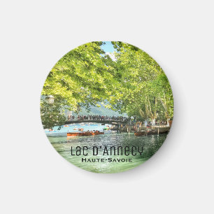 Íman D'Annecy da laca, ímã redondo de Haute-Sabóia