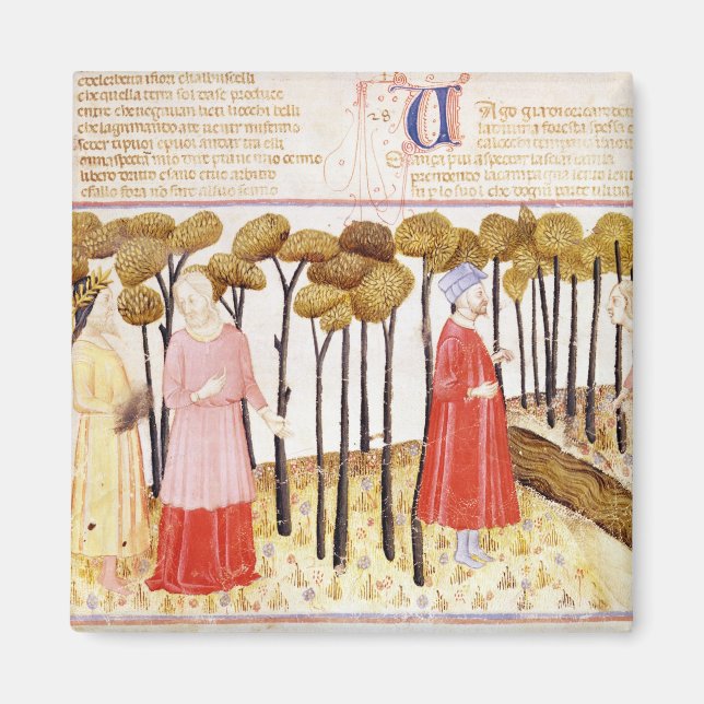 Íman Dante e Virgil na Cúpula do Purgatório (Frente)