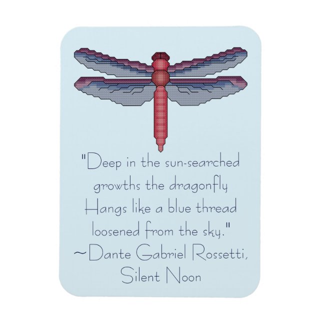 Íman Dante Gabriel Rossetti Dragonfly Cote (Vertical)
